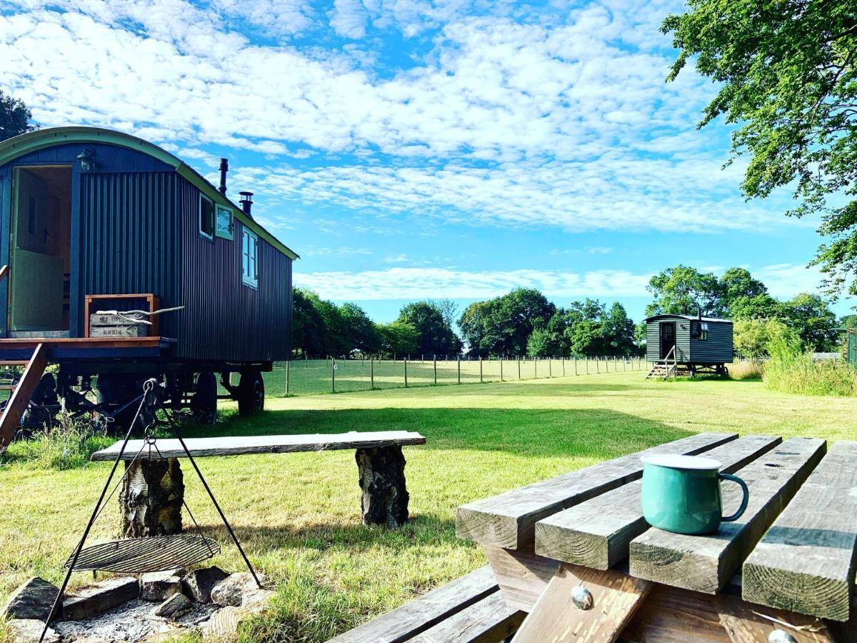 The Big Green Shepherds Hut Charlwood Exteriér fotografie